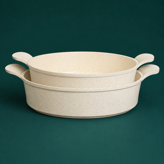 Premium Non-Stick Granite Oven Tray Set – 2 Pieces